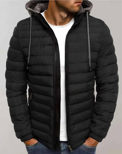 Corven – Men’s Mid-Season Jacket with Hood and Light Lining