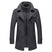 Mitchell – Manteau long pour homme avec doublure thermique et col coupe-vent