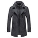 Mitchell – Manteau long pour homme avec doublure thermique et col coupe-vent