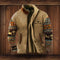 Calvin – Veste sans manches zippée chaude pour homme en tissu Teddy avec design vintage