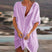 Women Linen Midi Shirt Dress Flowy - Image 6