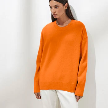 Maevina – Pull classique en cachemire pour femme