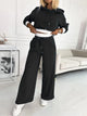 Hoodie and Drawstring Trousers Lounge Set for Women Azzoria