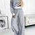 Hoodie and Drawstring Trousers Lounge Set for Women Azzoria