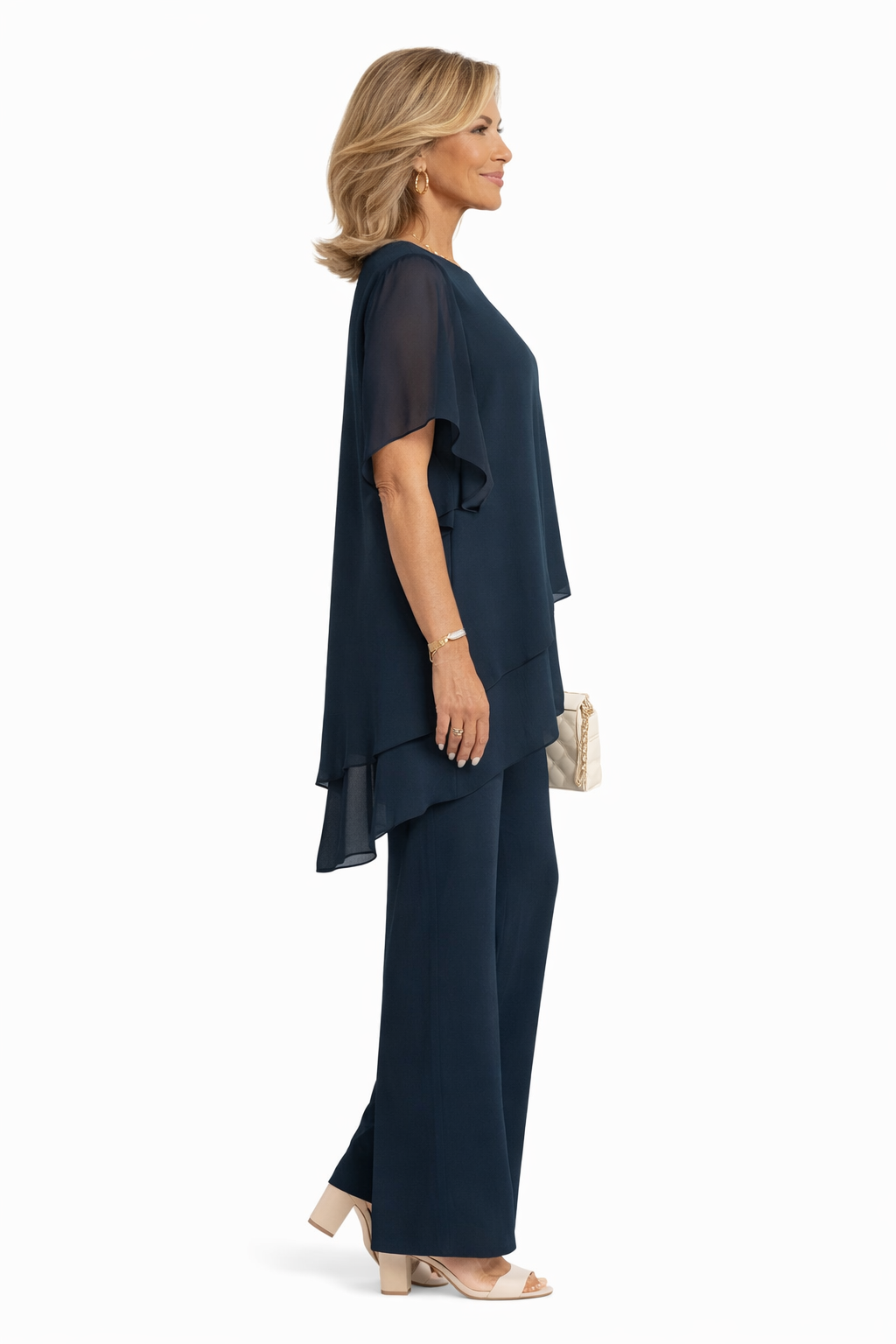 Tiffan - Elegant Two Piece Wide Leg Set