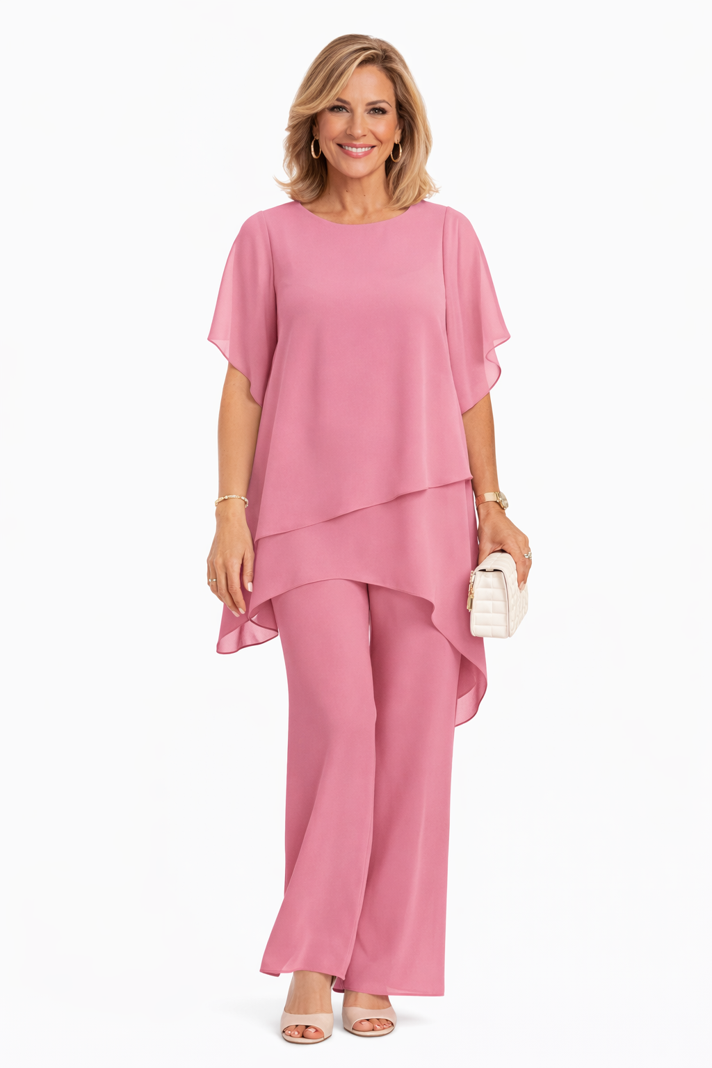 Tiffan - Elegant Two Piece Wide Leg Set