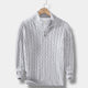 Straven – Pull pour homme à col montant avec finition texturée