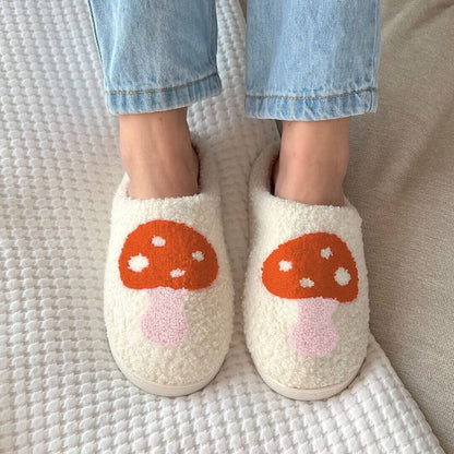 Maerla – Chaussons en peluche pour femmes en forme de cœur