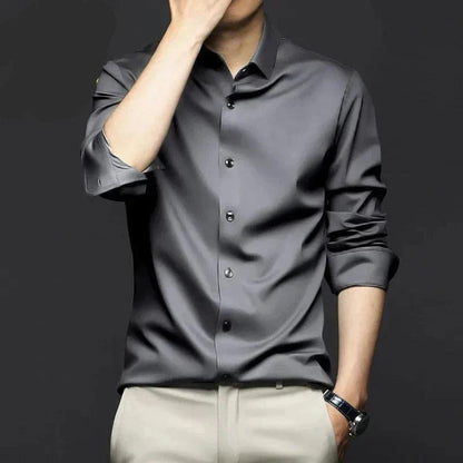 Valerio - Chemise d'affaires formelle en soie
