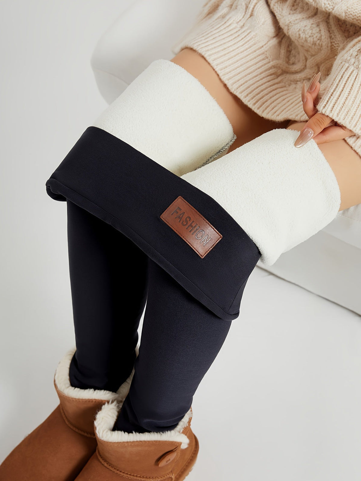 High-Waist Fleece-Lined Leggings