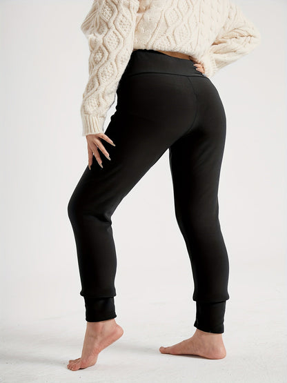 High-Waist Fleece-Lined Leggings