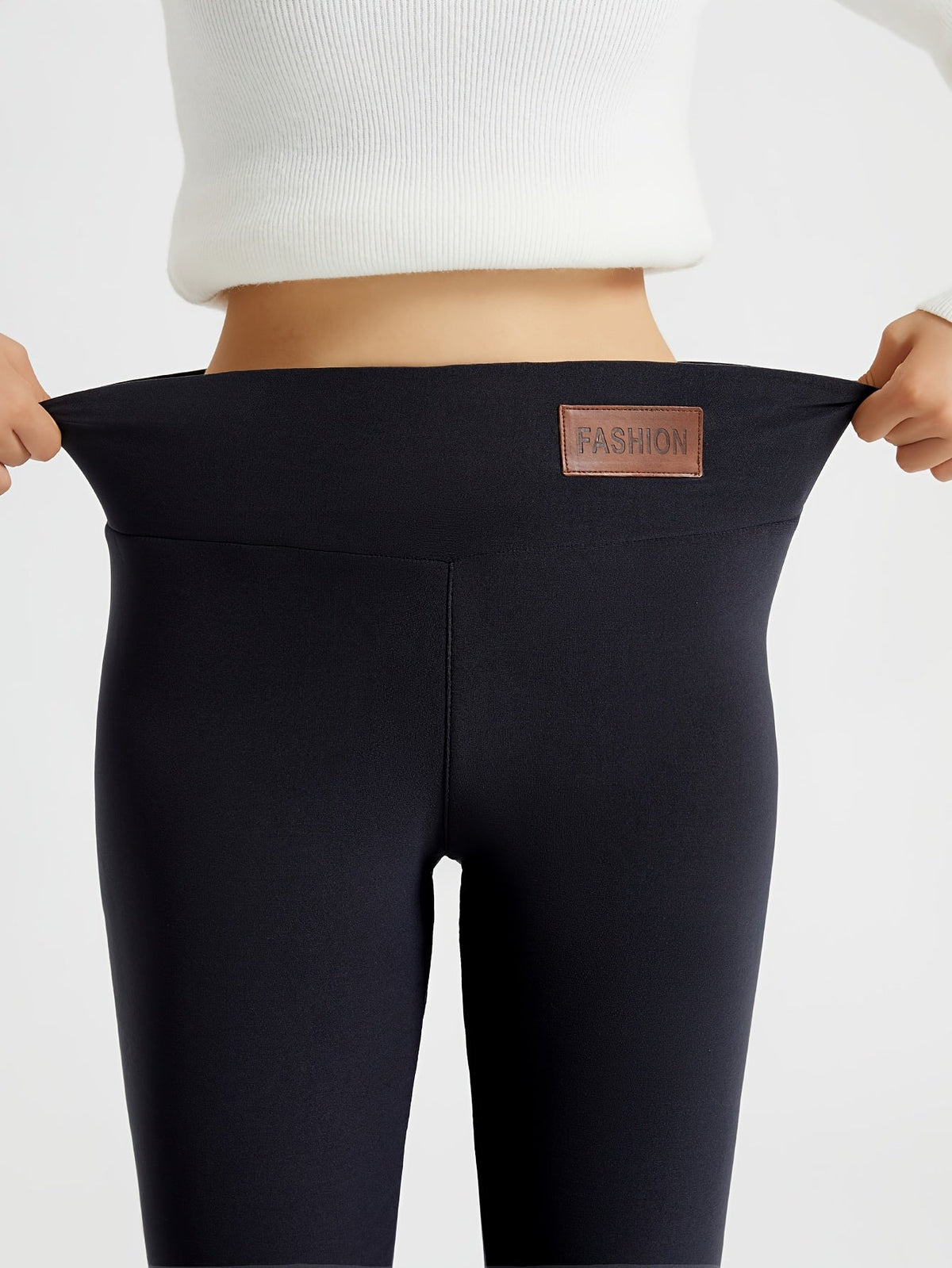 High-Waist Fleece-Lined Leggings