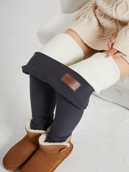 High-Waist Fleece-Lined Leggings