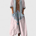 Women's Cotton Boho Maxi Dress with Pockets - Image 3