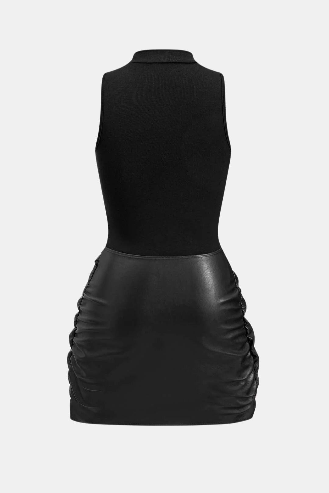 Izza – Tie Front Sleeveless Mini Dress - Image 6