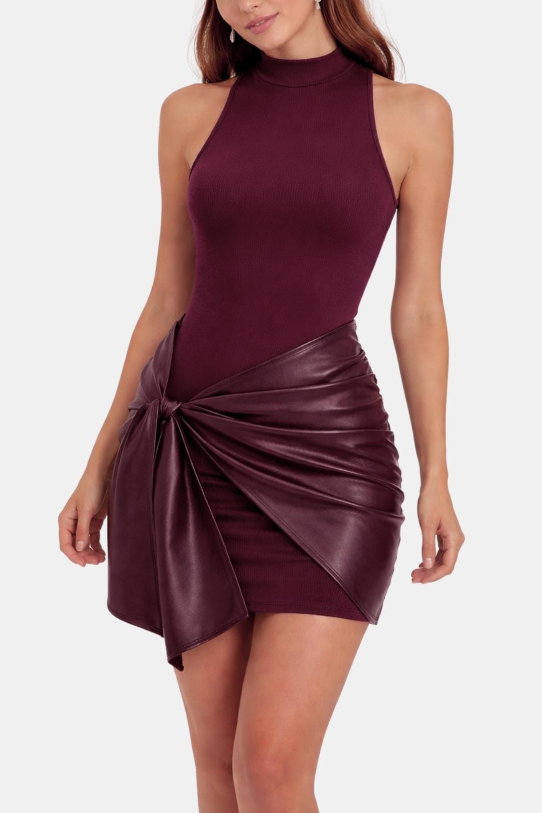 Izza – Tie Front Sleeveless Mini Dress - Image 7