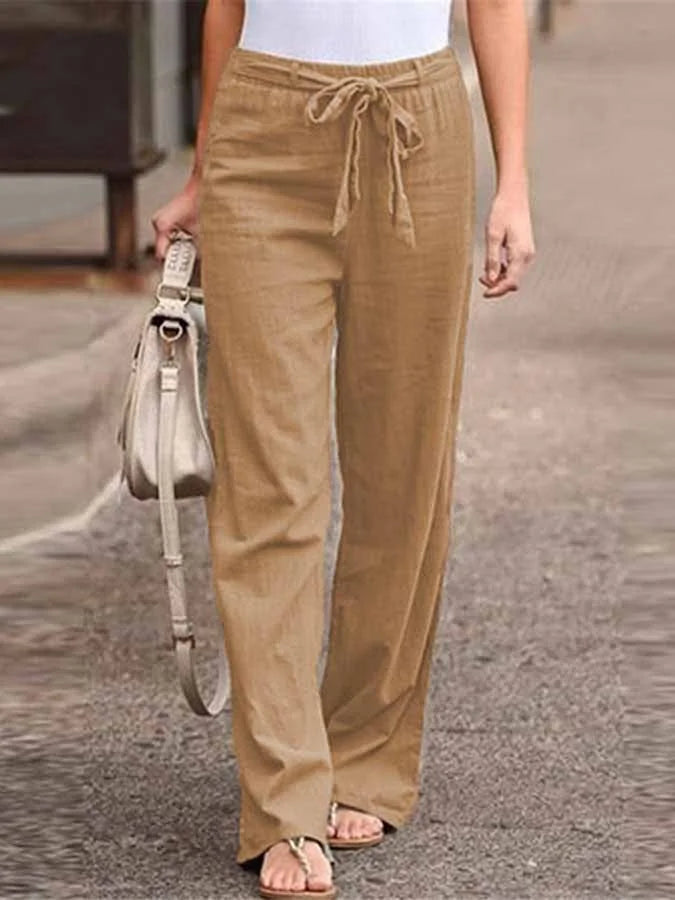Carletta – Pantalon d'été en lin pour femmes