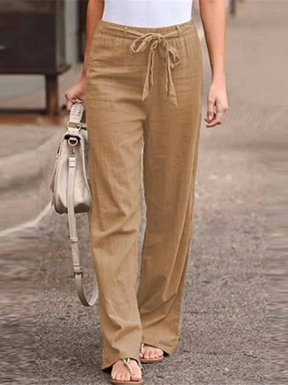 Carletta – Pantalon d'été en lin pour femmes
