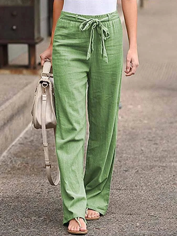Carletta – Pantalon d'été en lin pour femmes
