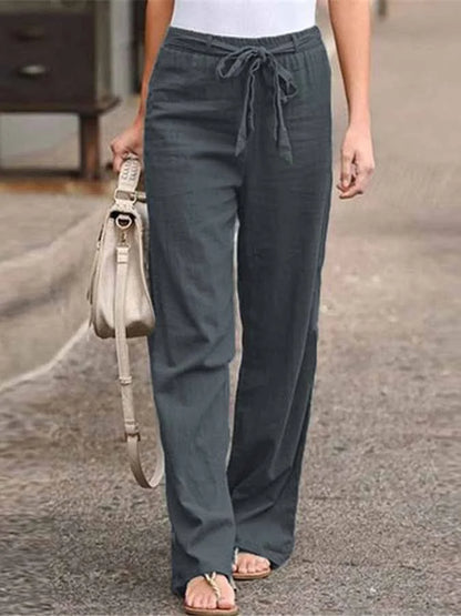 Carletta – Pantalon d'été en lin pour femmes