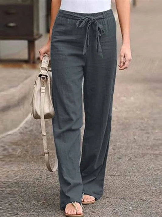 Carletta – Pantalon d'été en lin pour femmes