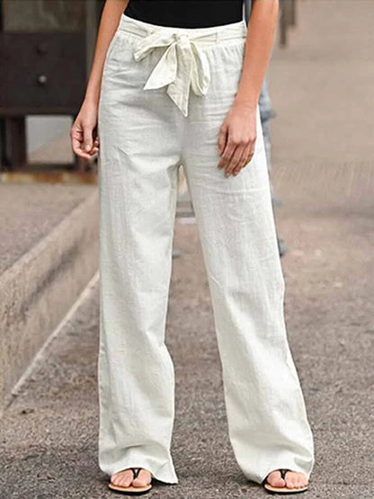 Carletta – Pantalon d'été en lin pour femmes