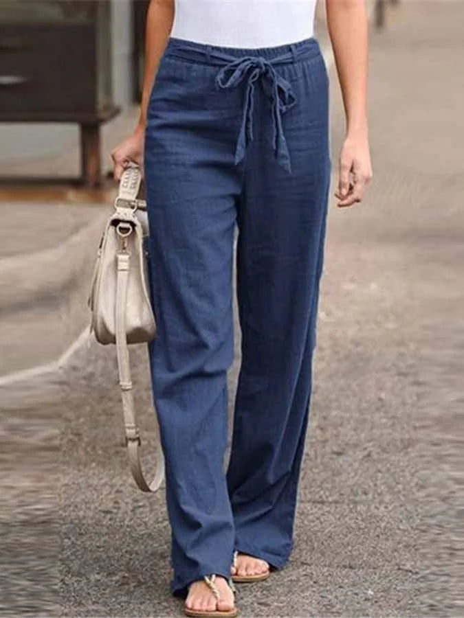 Carletta – Pantalon d'été en lin pour femmes