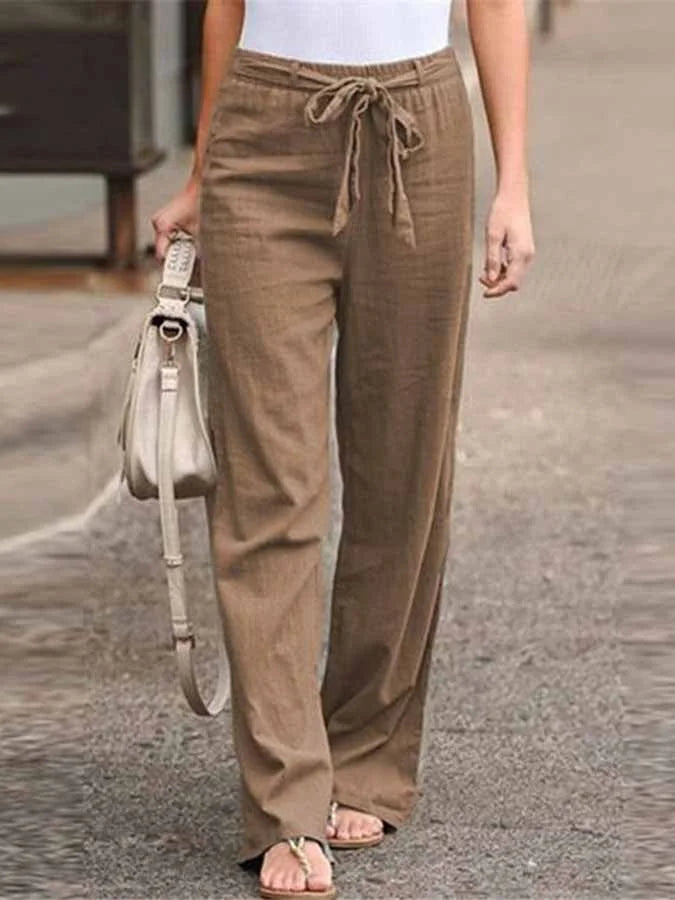 Carletta – Pantalon d'été en lin pour femmes