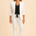 Structured Blazer and Trousers Set with Adjustable Waist – Women’s Two-Piece Azzoria