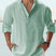 Men's Lightweight Linen Button-Down Shirt - Image 7