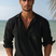 Men's Lightweight Linen Button-Down Shirt