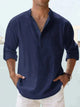 Men's Lightweight Linen Button-Down Shirt - Image 2