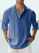 Men's Lightweight Linen Button-Down Shirt - Image 3
