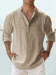 Men's Lightweight Linen Button-Down Shirt - Image 4