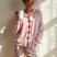 Orianna – Conjunto de pijama cómodo para mujer de dos piezas con botones en forma de corazón