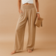Dolcienne – Pantalon en lin taille haute pour femme