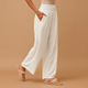 Dolcienne – Pantalon en lin taille haute pour femme
