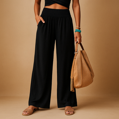 Dolcienne – High Waist Linen Pants Women