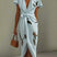Mirea – V-Neck Urban Leaf Midi Dress - Image 3