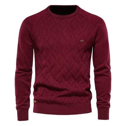 Long Sleeve Knit Sweater for Men Azzoria
