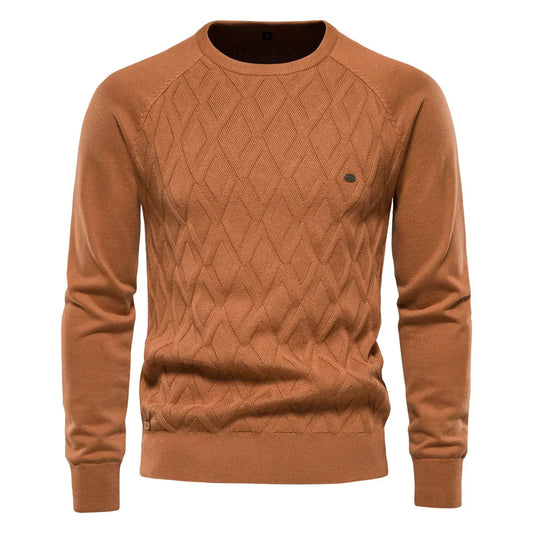 Long Sleeve Knit Sweater for Men Azzoria