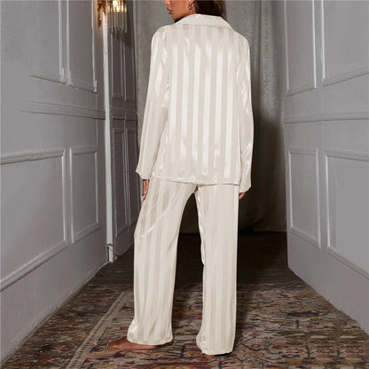 Women Silk Pajama Set Luxury Mulberry Sleepwear - Image 9