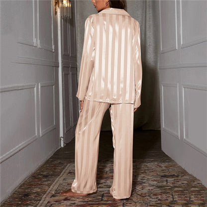 Women Silk Pajama Set Luxury Mulberry Sleepwear - Image 2
