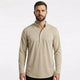 Matevio – Chemise homme à manches longues avec col mandarin boutonné