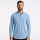 Matevio – Chemise homme à manches longues avec col mandarin boutonné
