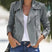 Matte Surface Zip-Up Jacket for Women Azzoria