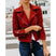 Matte Surface Zip-Up Jacket for Women Azzoria