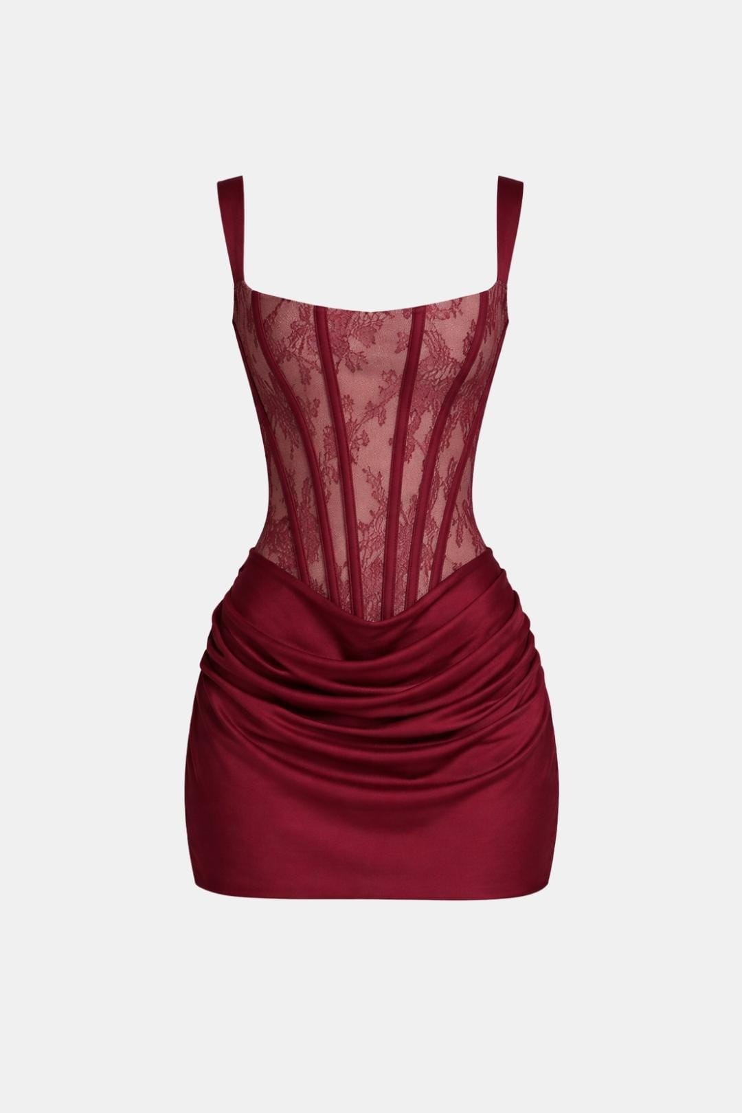 Melyna – Square Neck Corset Style Bodice Mini Dress - Image 18