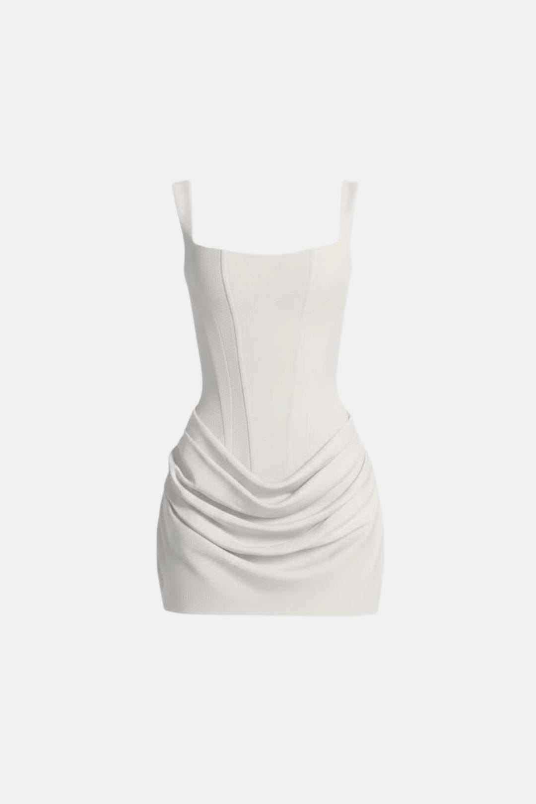 Melyna – Square Neck Corset Style Bodice Mini Dress - Image 8