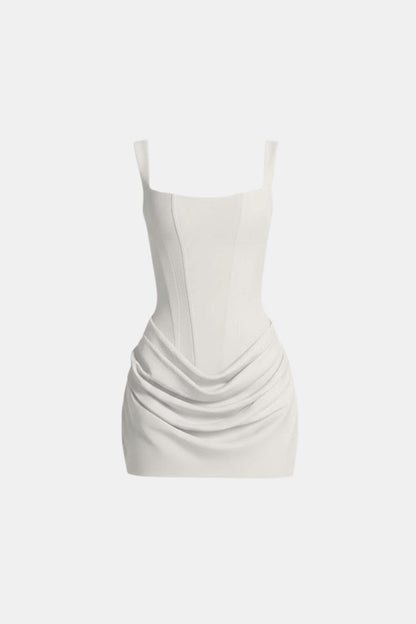 Melyna – Square Neck Corset Style Bodice Mini Dress - Image 8